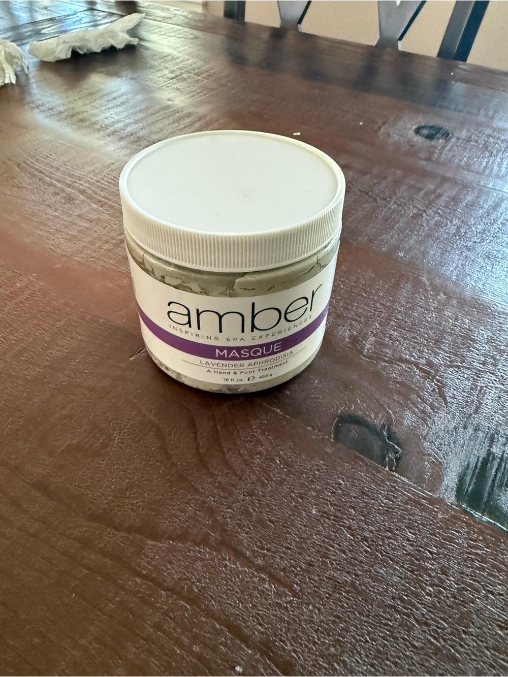 Amber Masque Lavender Aphrodisia Hydrating Hand & Foot Mask 16 oz Paraben-Free